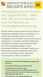 Mobile Screenshot of hochbegabten-homepage.de